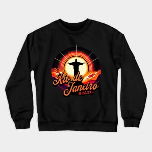 Christ the Redeemer Rio de Janeiro Brazil Design Crewneck Sweatshirt